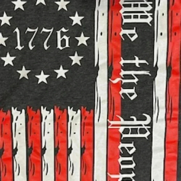 We The People 1776 Flag Tank Top Adult Sz XL. Gray sleeveless shirt workout‎ - Picture 5 of 8